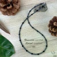 ราคา สร้อยคอ หินแท้ 100% " นิลดำ หรือ นิลสปิเนล และ เฮมาไทต์ " ขนาด 3-4mm หินนำโชค หินมงคล หินธรรมชาติ Black Spine & Hematite เครื่อง ประดับ ผู้หญิง คอ ทอง หุ้ม ปลอม เหมือน แท้ (1732309914413729769)