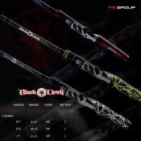 ราคา คัน Black Devil ทั้งเบสและสปินนิ่ง เบสความยาว 6ฟุต7-7ฟุต สปินนิ่งยาว 6ฟุต6-6ฟุต11 เบสมีเวท 6-14lb-12-25lb สปินมีเวท 4-12lb-8-46lb ไกด์สีไทเทสวยงาม มี3 สี ในราคา 2,300-2,550 บาท (1731503739667253887)