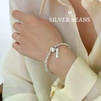ราคา MEETพร้อมส่ง กำไลเงิน Silver Beans กำไลเงินพร้อมจี้ สร้อยข้อมือปรับได้ กำไลแฟชั่น กำไลข้อมือเงินแท้ จัดส่งฟรี กทม (1732041286770460321)