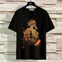 ราคา fruit of the loom vintage tag short sleeve T-shirt men's summer loose top shirt fish half sleeve top trend fjxwojhjxq (1731448340727039261)