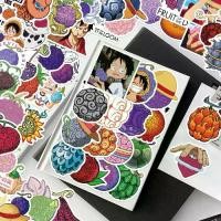 ราคา พร้อมส่งone piece วันพีซ Cute 50แผ่นม JAPAN ANIME กันน้ำ สติ๊กเกอร์ devil fruit (1731762737069329013)