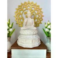 ราคา Certified productsมี 2 สี ขาว ทอง พระพุทธรูป ปางประทานพร ฐาน 12 ราศีสวยงาม ขนาดหน้าตัก 5 นิ้ว สูง 25 ซม. (1732228847385282380)