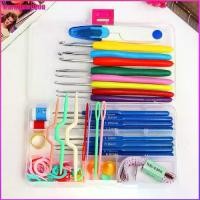 ราคา Certified products【warmfamilyou】ตะขอถัก 16 ตะขอขนาดชุดอุปกรณ์ถักไหมพรมงานฝีมือถักไหมพรมกรณีชุดถักโครเชต์ (1731395623948748770)