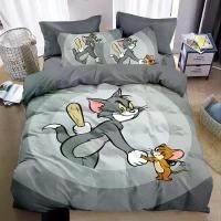 ราคา ชุดผ้านวม ลาย Tom and Jerry ทำจากผ้าฝ้ายแท้ ชุดสี่ชิ้น ดีไซน์การ์ตูนน่ารัก เหมาะสำหรับเด็กและนักเรียน ชุดเครื่องนอน 3 ชิ้น รวมผ้าปูที่นอนและปลอกผ้านวม (1732131325022275820)