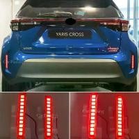 ราคา สะท้อนแสง LED, 2 ชิ้น, สำหรับ Toyota Yaris Cross 2020, 2021, 2022, ไฟกันชน, ไฟตัดหมอกหลัง, ไฟเบรก, ไฟเลี้ยวแบบไดนามิก (1732163355105725394)