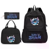 ราคา ชุดกระเป๋าเป้สามชิ้น ดีไซน์ Lilo & Stitch กระเป๋าเป้สะพายหลัง กระเป๋าสะพายไหล่คู่ลำลอง เหมาะสำหรับเด็กชายและเด็กหญิง นักเรียน กระเป๋าใส่ข้าวกลางวัน ซิป กล่องดินสอ ข้ามพรมแดน (1732347070102931193)