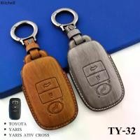 ราคา ♩เคสซองหนังสี ปลอกหุ้มพวงกุญแจ Toyota Yaris Cross 2023 ซองหนังกุญแจรถยนต์✪ (1732369555843548717)