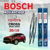 ราคา BOSCH ใบปัดน้ำฝน แบบก้านเหล็ก แบบคู่ 26/16 TOYOTA CROSS ปี 2020-2023 รุ่น ADVANTAGE (1732264873615066810)