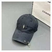 ราคา ,Chrome Hearts รุ่นสูงแฟชั่น Retro Chrome Hearts Cross Hole เบสบอลหมวกผู้หญิง Breathable All-matc คลังสินค้า (1731597457756751652)