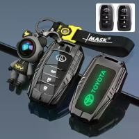 ราคา เคสรีโมทรถยนต์อัจฉริยะ, วัสดุซิลิโคนเรืองแสงและโลหะผสมสังกะสี, ที่ใส่ฝาครอบ, ตัวป้องกันพวงกุญแจ, สำหรับ Toyota Innova Zenix Fortuner Alphard Hilux Revo Rocco Corolla Yaris Cross Camry (173249230203673