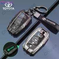 ราคา เคสกุญแจรถสมาร์ท, วัสดุซิลิโคนและโลหะผสมสังกะสี, เปลือกพวงกุญแจหนัง, เปลือกป้องกันพลาสติก TPU, เรืองแสง, เหมาะสำหรับ Toyota Innova Zenix Fortuner Alphard Hilux Revo Rocco Corolla Yaris Cross Camry (17