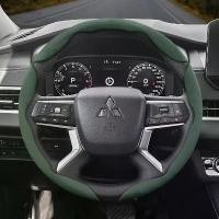 ราคา หุ้มพวงมาลัยเฉพาะรุ่น Mitsubishi มิตซูบิชิ หนังกลับ ดีไซน์สปอร์ต บางพิเศษ มีให้เลือก 6 สี: สีดำ สีแดง สีส้ม สีมอคค่า สีน้ำตาล สีเขียว Triton/Pajero Sport/Attrage/Mirage/Outlander/Eclipse Cross/L300 (1