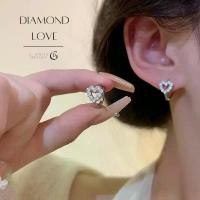 ราคา GLAMORต่างหูเงิน Diamond Love ตุ้มหูเงิน ต่างหูแฟชั่น ต่างหูรูปหัวใจ ตุ้มหูเงิน925 ต่างหูเพชร คําแนะนําการขายที่ร้อนแรงในเดือนนี้ (1732475381355284225)
