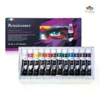 ราคา Renaissance เรนาซองซ์ ชุดสีอะคริลิค 12ml. 12 สี Renaissance ARTISTS' QUALITY ACRYLIC COLOURS SET (1729641950590765746)