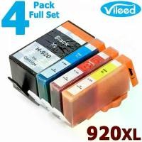 ราคา [สต็อกประเทศไทย] 4 Pack 920XL nk Cartridge Capacity Print Inkjet Compatible for HP Officejet 6000 6500 6500A คําแนะนําผลิตภัณฑ์ใหม่ของเดือนนี้ (1731620730301220709)