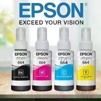 ราคา หมึกแท้ 100% Epson หมึกเติมของแท้ EPSON 664 ink for เอปสัน Epson L-Series :L100/L110/L120/L200/L210/L220/L300/L310/L350/L355/L360/L365/L380/L385/L405/L455/L485/L550/L555/L565/L1300/L1455 พิมพ์ (173228
