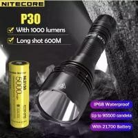 ราคา ใหม่อัพเกรด NITECORE P30 NEW ไฟฉาย พร้อมแบต NL2150R 5000mAh USB-C แบตเตอรี่ 1000 Lumen CREE LED ไฟฉาย (1731884897710213087)