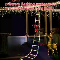 ราคา ไฟบันไดปีนเสาต้นคริสต์มาส ยาว 3 เมตร ไฟแฟลชหลากสี เหมาะสำหรับตกแต่งต้นคริสต์มาส กำแพง หน้าต่าง บันได ปลั๊ก USB ปี 2025 (1732142365371696547)