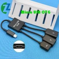 ราคา COD. [ส่งฟรี] [พร้อมส่ง] [จัดส่งทันที] สายแปลง Micro USB OTG hub แบบมีไฟเลี้ยงด้วย Micro USB Cable 3 in 1 USB C Micro USB OTG Host Cable Hub Cord Adapter Connector Splitter COD. (1732436412901525122)