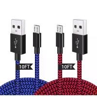 ราคา สาย Micro USB, ความยาว 3 เมตร, สำหรับที่ชาร์จคอนโทรลเลอร์ PS4 และ Xbox One, สายชาร์จ, สาย Sync ข้อมูลความเร็วสูง 2.0, เหมาะสำหรับที่ชาร์จโทรศัพท์ Type-c, การจัดส่ง 24 ชั่วโมง, ในสต็อก, [COD] (17302755