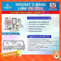 ราคา infosat LNB C-Band 5G 2จุด รุ่น CG-2 + Infosat multi Switch infosat รุ่น MS36 (เข้า3 ออก6) รับชมได้อิสระ (1731447327350688611)