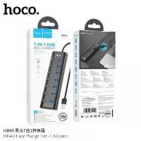 ราคา Hoco รุ่น HB40 ตัวเพิ่มช่องUSB 2.0 HUB Combo Splitter 4/7 Port USB Switch High Speed ON/OFF ยูเอสบี ตัวอ่านข้อมูล (1731758135714285634)