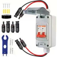 ราคา Solar Photovoltaic DC Circuit Breaker Switch 2P Waterproof IP65 Photovoltaic Busbar Distribution Box Switch (1732283055245984977)