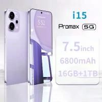 ราคา 【100% Authentic】2025 New Mobile Phone i15 Promax 4G/5G Phantoms Mobile 7.5“ Hd+ Supports 2 Sims Smartphone Ram 16Gb Rom 1Tb Cheap Phone Mobile Phone V50 Mobile Phone Cheap Good C (1732292417846937323)