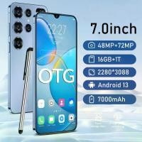 ราคา โทรศัพท์ i14ProMax 5G 7.5นิ้วโทรศัพท์มือถือ รองรับ2ซิม แรม16GB รอม512GB Smartphone Android12.0 4G/5G โทรศัพท์สมา 6800mAh โทรศัพท์สำห รับเล่นเกม แบตเตอรี่มีความทนทาน Mobile phone (1732243902568498752)