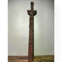 ราคา ดาบไม้พีชเก่า, แกะสลักด้วยมือบริสุทธิ์, ฝังอัญมณี, [เก้า Dragons Playing with Pearls], วัตถุเก่าโบราณ, คอลเลกชันเก่า (1732244166933186380)