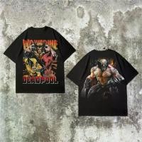 ราคา WOLVERINE DEADPOOL Oversized T-Shirt - Vintage Wolverine Deadpool Oversized T-Shirt kaosmurah t-shirt vintage pria (1732070711532554193)