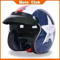 ราคา JIEKAI 510 หมวกกันน็อคมอเตอร์ไซค์ 3/4 DOT วินเทจ RETRO อเมริกัน USA เล็กน้อย ชอปเปอร์ RACING หมวกกันน็อคจักรยาน หมวกย้อนยุค Casco สำหรับ VESPA (1730895326495411124)