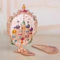 ราคา รัสเซียจับกระจกขนาดเล็กพร้อมหวีชุดRetroกระจกแต่งหน้าแบบพกพาพับกระจกเจ้าหญิงเดสก์ท็อป แนะนำ (1731779499669488744)