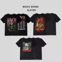ราคา เสื้อยืดคอกลม พิมพ์ลาย MUSIC BRAND วง SLAYER สีดำ (1729743715672426908)