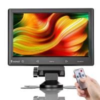 ราคา จอภาพ, 7 "/10", 1024x600 IPS ขนาดเล็ก, จอภาพ HDMI VGA AV, พร้อมรีโมทคอนโทรลและลำโพง, จอแสดงผลแบบพกพา, เหมาะสำหรับการเล่นเกม, เข้ากันได้กับ Raspberry Pi, พีซี, DVD, กล้องวงจรปิด, จอภาพ 7/10 นิ้ว (17319