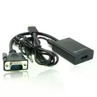 ราคา COD 1080P VGA to HDMI Video Converter Adapter with Mini USB Power Cable 3.5mm Audio Cable vga2hdmi for HDTV DVD PC (1732245688583292405)