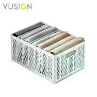 ราคา [COD] Vusign ตะกร้าใส่ของแบ่งช่อง ตะกร้าใส่ของ ตะกร้าพลาสติก มีแผ่นกั้นสำหรับปรับแบ่งสัดส่วน วางซ้อนกันได้ พับเก็บได้ ไม่เสียรูป ใส่ของอเนกประสงค์ Storage Box (1731913410369455313)