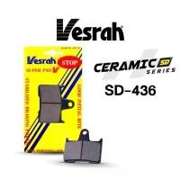 ราคา ยึดรูปแบบเดียวกัน ผ้าเบรค หลัง GSX-R1000 K1-K6 CB1300 ZZR1400 GTR1400 HD XL883 XL1200 Vesrah Japan SD-436 (1732109461129627552)