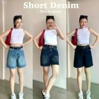 ราคา [พร้อมส่ง] Babarry Short Jeans - กางเกงขาสั้น เอวสูง รุ่นเบสิค (Basic) ยาว 16 นิ้ว cloud (1732462247325239281)