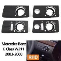 ราคา ฝาครอบสวิตช์ไฟหน้าและไฟหน้าสำหรับแดชบอร์ดรถยนต์ RHD สำหรับ Mercedes Benz W211 E Class 320 350 550 ปี 2003-2008 (1732109979515259508)
