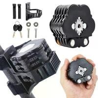 ราคา 2025ล็อคจักรยาน, งานหนัก, ป้องกันการโจรกรรม, โซ่เหล็กอัลลอยด์แบบพับได้, พร้อมขายึดและ 3 ปุ่ม, ล็อคจักรยานแบบกะทัดรัด, เหมาะสำหรับจักรยานเสือภูเขา / E-Scooter（Fast Shipping） (1731969362246600101)