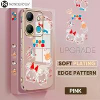 ราคา สายคล้องฟรี DH068 + เคสโทรศัพท์มือถือสำหรับ Infinix Smart 7 X6515 การ์ตูนน่ารัก มิกกี้ มินนี่เมาส์ หมีพูห์ เคสลายขอบสี่เหลี่ยม (1729610490504579717)