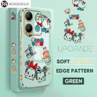ราคา สายคล้องฟรี DH068 + เคสโทรศัพท์มือถือสำหรับ Infinix Smart 7 X6515 การ์ตูนน่ารัก มิกกี้ มินนี่เมาส์ หมีพูห์ เคสลายขอบสี่เหลี่ยม (1729610489237113477)