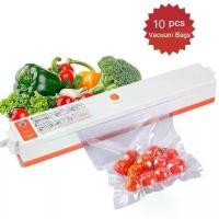ราคา เครื่องซีลสูญญากาศ ปิดปากถุง Vacuum Sealer XINBAOLONG รุ่น LQ-08 พร้อมถุงแวคคั่ม 10 ใบ (สีขาวส้ม) (1731744513905953589)