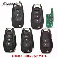 ราคา รีโมทรถยนต์, Jingyuqin, พลิก 2/3/4BT 433MHZ ID46 PCF7941E, สำหรับ Chevrolet Colorado Cruze Trailblazer Onix Tracker Onix RS Key Fob (1732226816810716116)