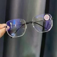 ราคา ไร้กรอบขาสีดำ สายตาสั้น- แว่นกรองแสงสีฟ้า blue block + Auto (1729649413344299871)