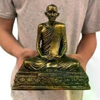 ราคา พุทธอุปกรณ์ พระปทม หลวงพ่อกวย ชุตินธโร วัดโฆสิตาราม หน้าตัก 5 นิ้ว สีทองโบราณ รุ่นแรงครู เป็นรูปหล่อที่รอได้ออกมาเหมือนหลวงพ่อมาก ลงมนต์พระกาฬ meditation พระปทม (1732266474774825856)