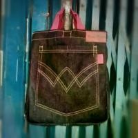 ราคา กระเป๋า denim tote back 13*13 สะพายข้าง สายแดง กระเป๋ายีนส์ดิบ 14ออน สไตล์วินเทจ เท่ๆเก๋ๆ งานคราฟ งานแฮนด์เมด (1730542029713148924)