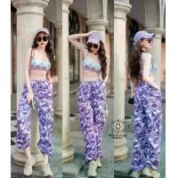 ราคา •BACK UP STUDIO #BUS 5615-1• "JEANS" ผ้าไม่ยืด ลายพรางสีม่วง (1732470864144336649)
