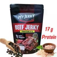 ราคา [COD] Beef Jerky - Salt & Black Pepper / เนื้ออบแห้ง รสเกลือพริกไทยดำ (1732086480561210784)